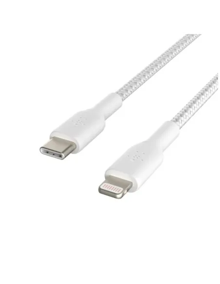 Cable lightning a usb tipo c belkin 1m -  macho - macho -  blanco