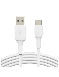 Cable usb tipo c a usb tipo a belkin 1m -  macho - macho -  blanco 2 unidades