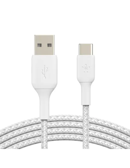 Cable usb tipo c a usb tipo a belkin 2m -  macho - macho -  blanco