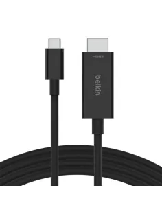 Cable usb tipo c a hdmi belkin 2m -  macho - macho -  negro