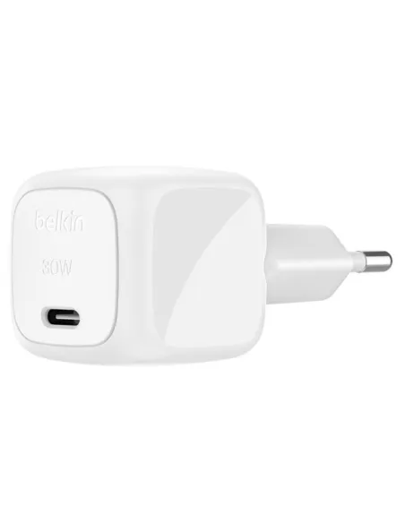 Cargador de pared belkin wca008kqwh 30w usb tipo c blanco