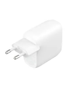 Cargador de pared belkin wcb010vfwh 30w 2x usb tipo c blanco