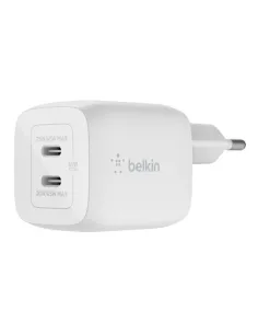 Cargador de pared belkin wch011vfwh 45w 2x usb tipo c blanco