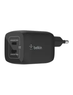 Cargador de pared belkin wch013vfbk 65w 2x usb tipo c negro