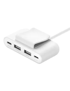 Hub belkin usb tipo c 4 en 1 blanco