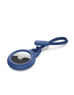 Llavero belkin f8w974btblu aplle airtag azul con correa
