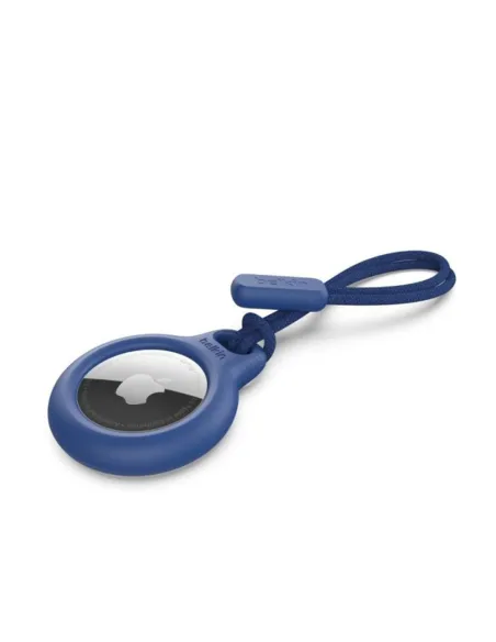 Llavero belkin f8w974btblu aplle airtag azul con correa