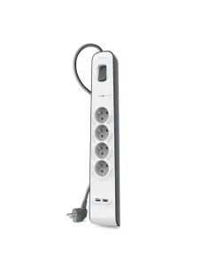 Regleta alimentacion belkin bsv401vf2m de proteccion contra sobretensiones 4 tomas + 2 puertos usb