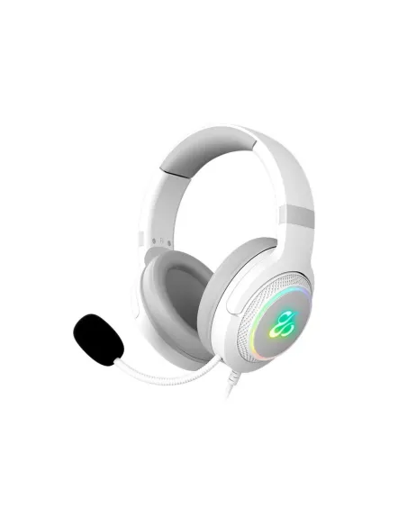 Auriculares gaming newskill sobek inalambrico rgb blanco