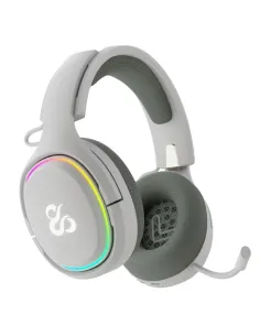 Auriculares gaming newskill aton v2 ivory inalambrico rgb blanco