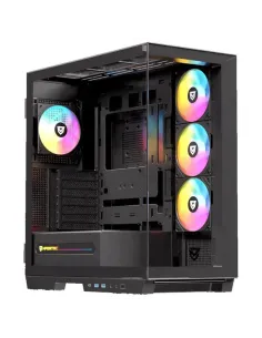 Caja ordenador gaming nfortec ursa e - atx argb cristal templado negra