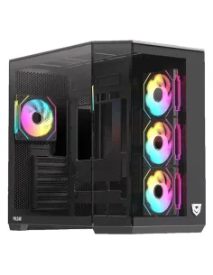Caja ordenador gaming nfortec pulsar atx argb cristal templado negra