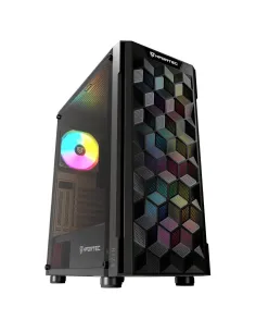Caja ordenador gaming nfortec azir atx argb cristal templado negra