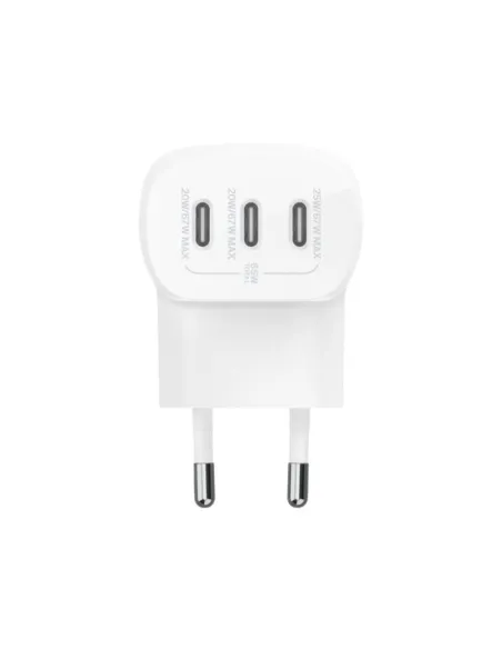 Cargador belkin wcc002vfwh 67w 3x usb tipo c blanco