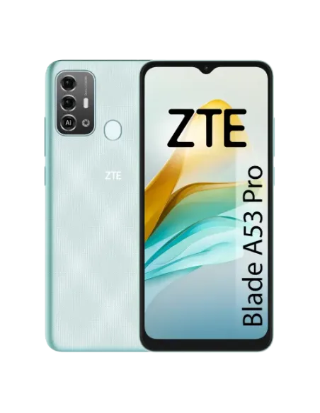 ZTE BLADE A 53 PRO VERDE 4G / 6,52 HD+ / OC 1,6GHZ /64GB ROM / 13 + 2MP / 5000MAH