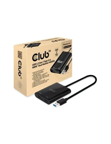 CLUB3D USB A a dos pantallas HDMI ™ 2.0 4K 60Hz