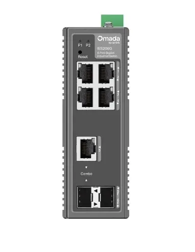 TP-Link Omada IES206G switch Gestionado Gigabit Ethernet (10 100 1000) Negro