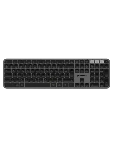 Teclado inalámbrico multidispositivo phoenix k300 blueooth dual y 2.4ghz