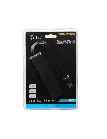 i-tec Advance USB 3.0 Slim HUB 3 Port + Gigabit Ethernet Adapter