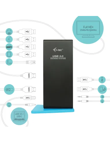i-tec USB 3.0 USB-C Dual HDMI Docking Station