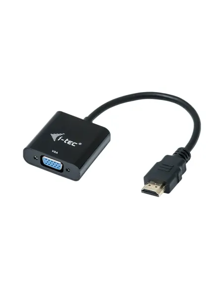 i-tec HDMI2VGAADA adaptador de cable de vídeo 0,15 m HDMI VGA Negro