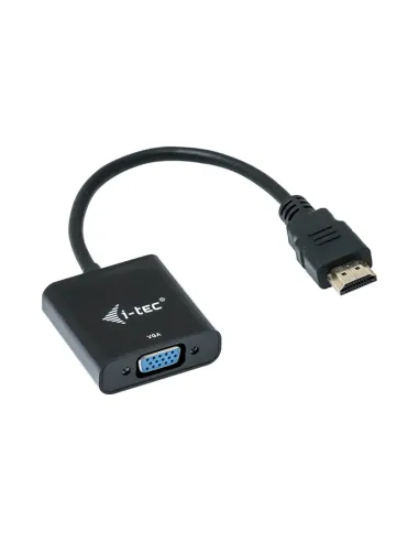 i-tec HDMI2VGAADA adaptador de cable de vídeo 0,15 m HDMI VGA Negro