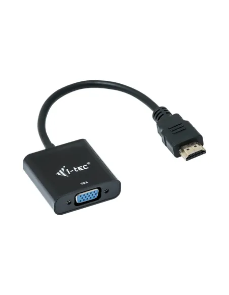 i-tec HDMI2VGAADA adaptador de cable de vídeo 0,15 m HDMI VGA Negro