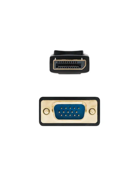 Nanocable Cable Conversor DisplayPort a VGA, DP M - VGA M, Negro, 1 m
