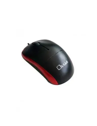 RATON OPTICO USB L-LINK NEGRO/ROJO LL-2080-R