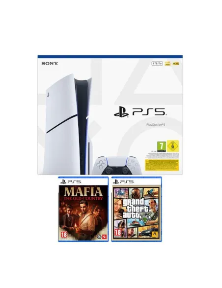 Consola ps5 sony playstation 5 standard e chassis + mafia + gta v