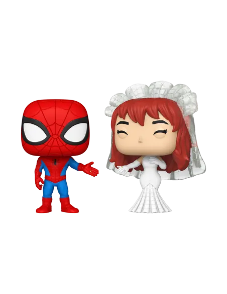Funko pop marvel superhero couples spider - man & mary jane