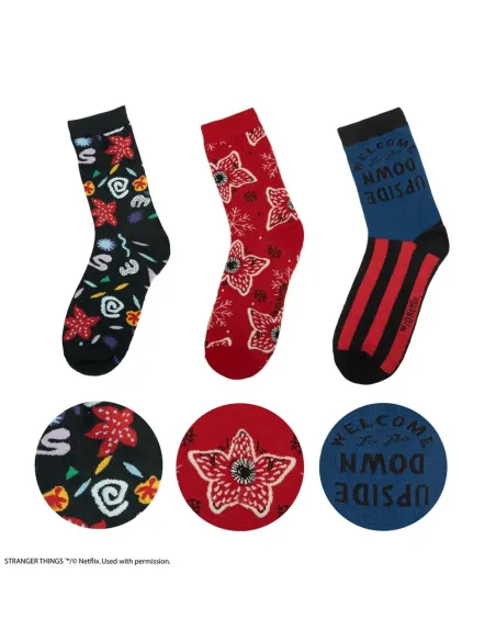 Pack 3 pares de calcetines cinereplicas stranger things