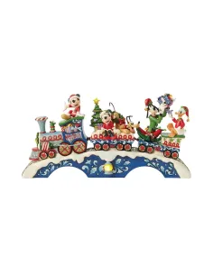 Figura enesco disney mickey y sus amigos tren navideño led