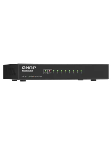QNAP QSW-1108-8T-R2 switch No administrado 2.5G Ethernet (100 1000 2500) Escritorio Negro