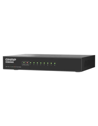 QNAP QSW-1108-8T-R2 switch No administrado 2.5G Ethernet (100 1000 2500) Escritorio Negro