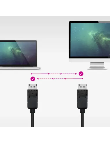 Nanocable Cable DisplayPort 1.4 CCS, DP M - DP M, Negro, 1 m