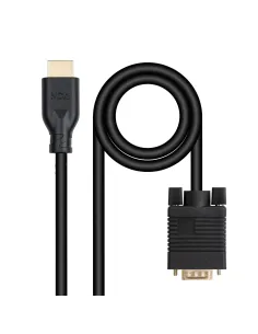 Nanocable Cable conversor VGA M a HDMI M, Negro, 1.8m