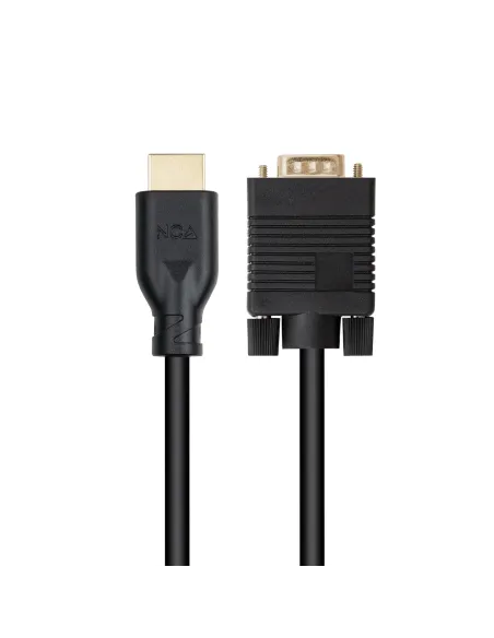 Nanocable Cable conversor VGA M a HDMI M, Negro, 1.8m