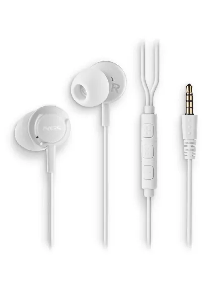 NGS CROSS DRIFT WHITE Auriculares Alámbrico Dentro de oído Llamadas Música Blanco