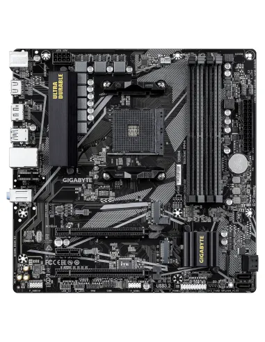 GIGABYTE B550M DS3H R2 Placa base - Procesadores AMD Ryzen 5000, VRM de 5+3 fases, hasta 4733 MHz DDR4 (O.C.), 1x M.2 PCIe 4.0