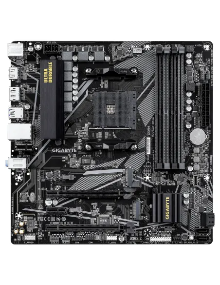 GIGABYTE B550M DS3H R2 Placa base - Procesadores AMD Ryzen 5000, VRM de 5+3 fases, hasta 4733 MHz DDR4 (O.C.), 1x M.2 PCIe 4.0