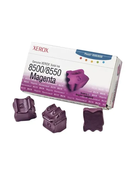 Tinta solida xerox tektronix phaser 8500 - 8550 magenta 3 unidades