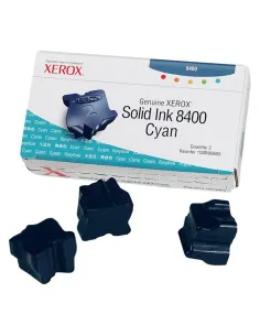 Tinta solida xerox tektronix phaser 8400 cian 3 unidades