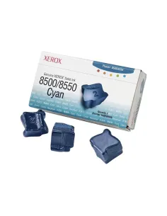 Tinta solida xerox tektronix phaser 8500 - 8550 cian 3 unidades