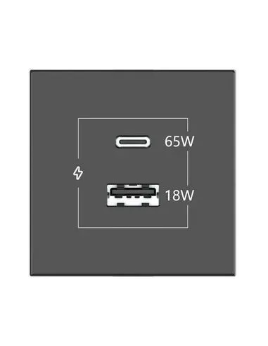 KRAMER CONNECT - ROOM CONNECTIVITY WHITE USBC 65W PORT AND U