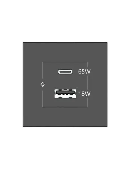 KRAMER CONNECT - ROOM CONNECTIVITY WHITE USBC 65W PORT AND U