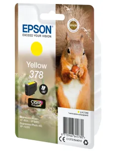 Epson Squirrel Singlepack Yellow 378 Claria Photo HD Ink 2