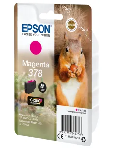 Epson Squirrel Singlepack Magenta 378 Claria Photo HD Ink 2