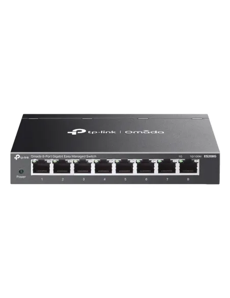 TP-Link Omada ES208G switch Gestionado L2 Gigabit Ethernet (10 100 1000) Negro