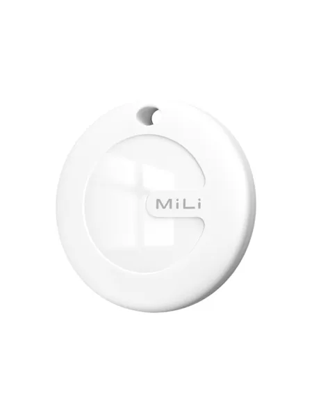 Rastreador leotec easy tag dual ios y android blanco + llavero marron